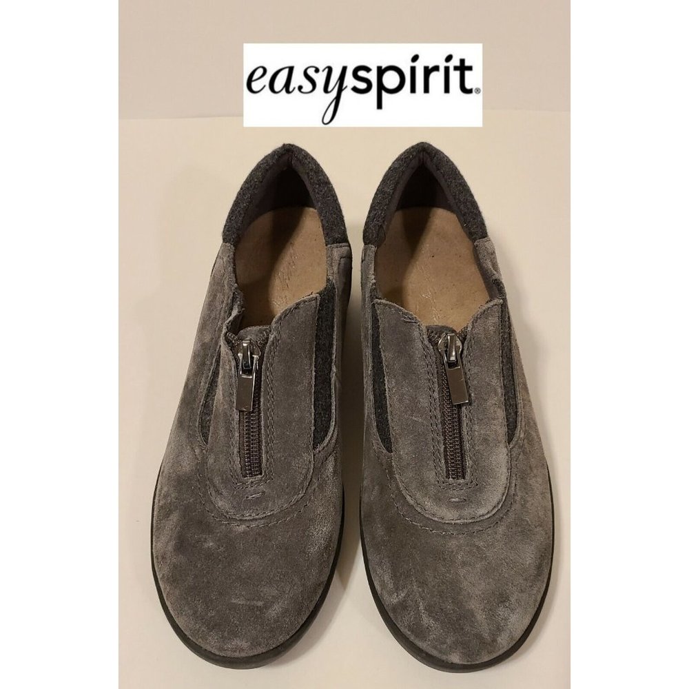 Easy Spirit Kelerie, Comfortable Grey Suede Leather Casual Shoe, 8M, Great Cond.